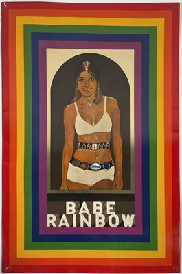 Lot 208 - PETER BLAKE - 'BABE RAINBOW' 1967 SCREENPRINT ON TIN.