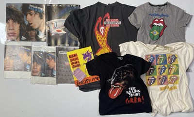 Lot 336 - THE ROLLING STONES - 1980S TOUR MEMORABILIA COLLECTION INC T-SHIRTS.