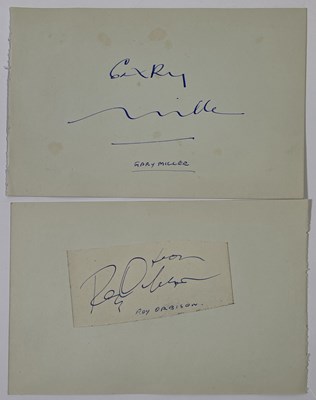Lot 294 - ROCK N ROLL AUTOGRAPHS - BILLY FURY / ROY ORBISON.