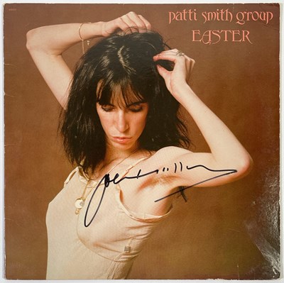 Lot 484 - PATTI SMITH - SIGNED LP COPY OF 'EASTER'.
