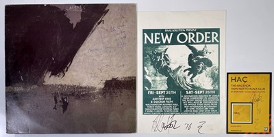 Lot 405 - NEW ORDER - SIGNED COPY OF 'SHELLSHOCK'.