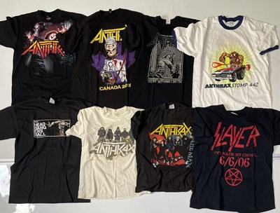 Lot 133 - SLAYER / ANTHRAX - T-SHIRT COLLECTION.