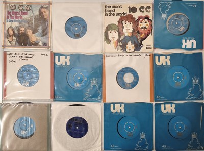 Lot 1137 - LARGE 7" COLLECTION - 10 CC & RELATED, OVERSEAS, JAPANESE, SOUTH AMERICAN, UK DEMOS