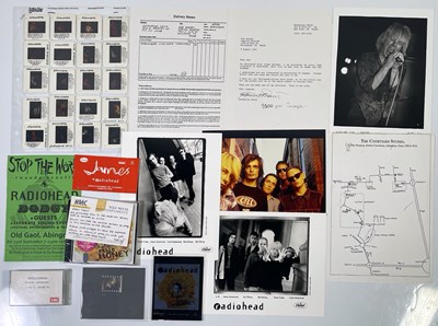Lot 394 - RADIOHEAD - PABLO HONEY MEMORABILIA ARCHIVE.