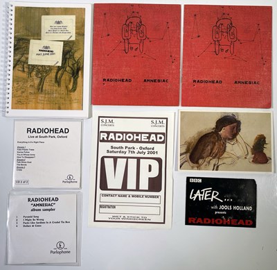 Lot 412 - RADIOHEAD - AMNESIAC MEMORABILIA ARCHIVE.