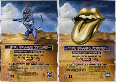 Lot 326 - ROLLING STONES - BRIDGE TO BABYLON BILLBOARD POSTER COLLECTION - 8 POSTERS.