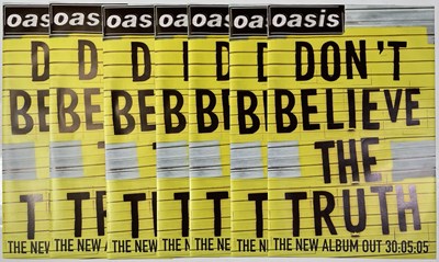 Lot 441 - OASIS - DON'T BELIEVE THE TRUTH - EIGHT PROMO POSTERS.