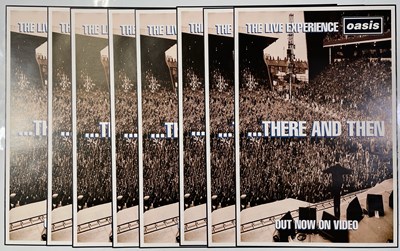 Lot 442 - OASIS - THERE AND THEN - EIGHT ORIGINAL PROMO POSTERS.