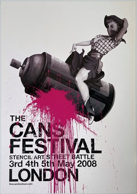 Lot 216 - BANKSY - A POSTER FOR THE 'CANS FESTIVAL' 2008.