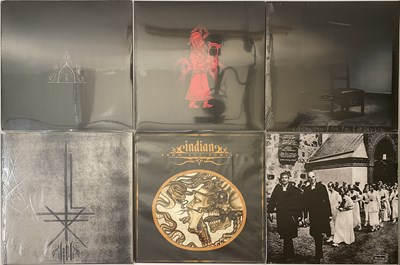 Lot 8 - 00'S/REPRESS BLACK METAL DOOM LPS - MAYHEM, BURZUM, RHAPSODY ON FIRE + MORE