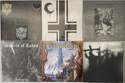Lot 11 - ORIGINAL + REPRESS BLACK METAL DOOM/DRONE THRASH LPS - ARTILLERY, LEVIATHAN + MORE