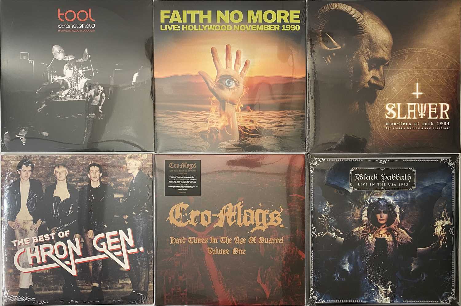 Lot 13 - 00'S/REPRESS METAL, HARD ROCK, PUNK LPS - SABBATH, CRO-MAGS, TOOL, SLAYER + MORE