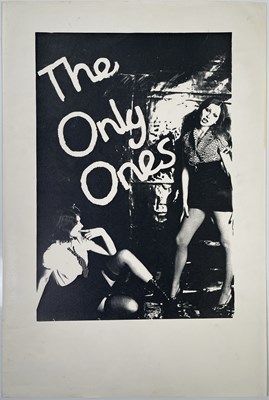 Lot 367 - PUNK INTEREST - THE ONLY ONES ORIGINAL PROMO / CONCERT POSTER.