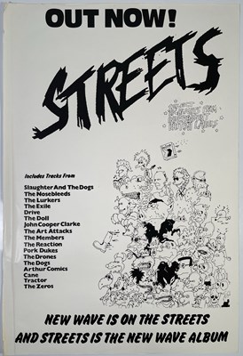 Lot 369 - PUNK / NEW WAVE - ORIGINAL 'STREETS' COMPILATION PROMO POSTER.