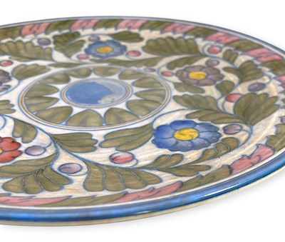 Lot 49 - CHARLOTTE RHEAD FOR CROWN DUCAL - 'PALERMO' WALL PLAQUE C1939.