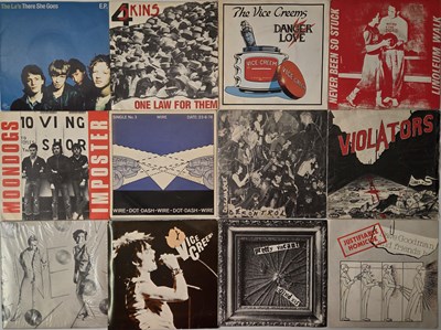 Lot 14 - RARE & CLASSIC PUNK, CRUST & ALTERNATIVE 7" PACK - CRISIS, WIRE, JOCK SCOT, THE STAINTS