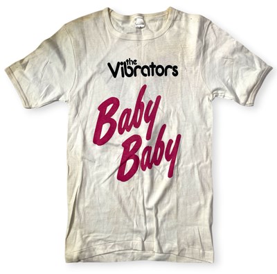 Lot 373 - PUNK - THE VIBRATORS - ORIGINAL 'BABY BABY' PROMOTIONAL T-SHIRT.