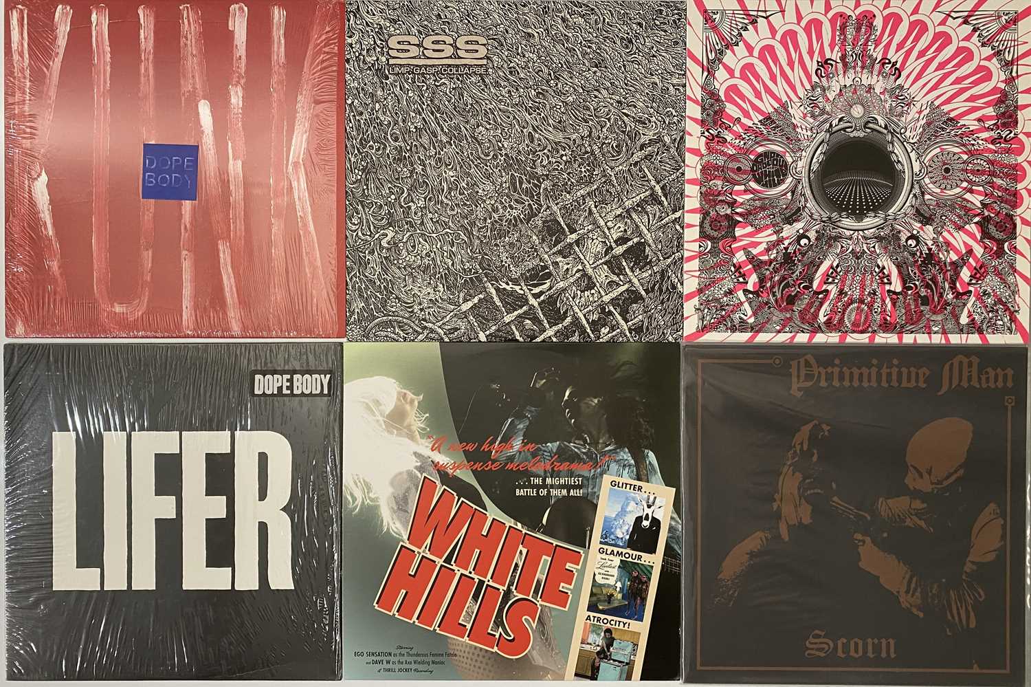 Lot 69 - ALTERNATIVE - ROCK - NEO PSYCH - LP COLLECTION - GNOD, WHITE HILLS, BLACK MOUNTAIN, FUZZ