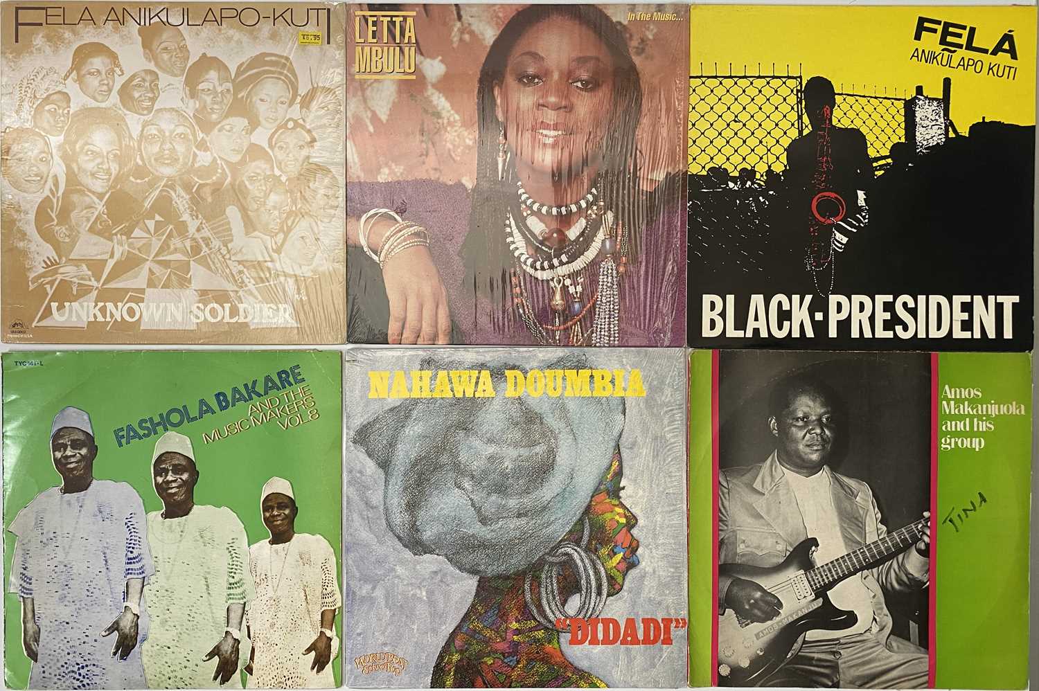 Lot 12 - ORIGINAL/REPRSES AFRO-BEAT, HIGHLIFE, SOWETO GROOVE - FELA KUTI, LETTA MBULU + MORE