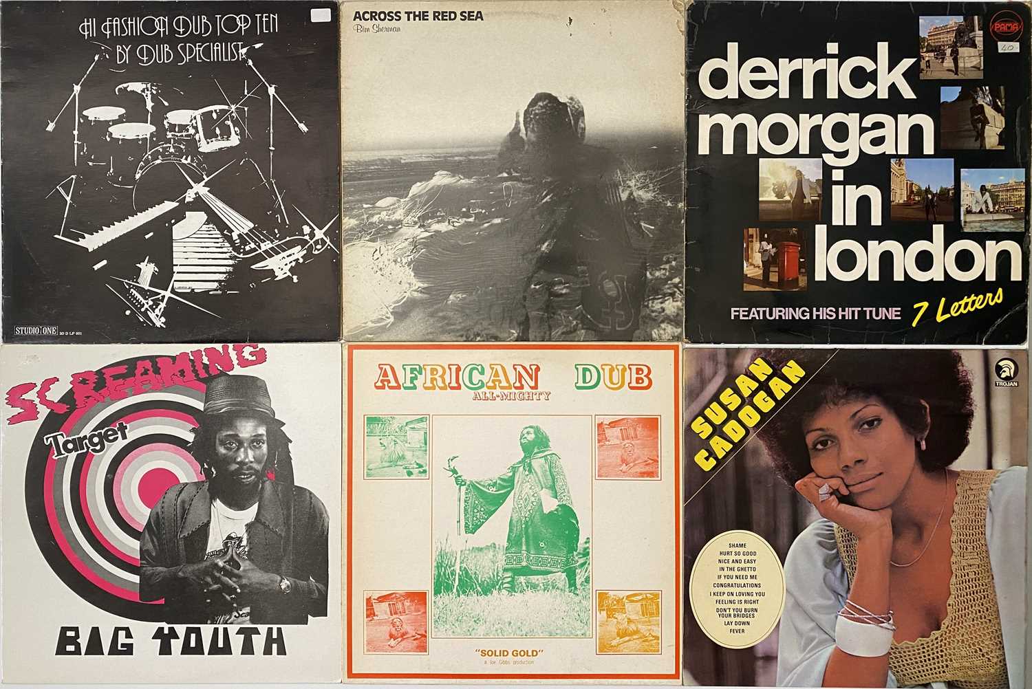 Lot 15 - REGGAE ROOTS DANCEHALL LOVERS LPS - DERRICK MORGAN, LEE PERRY, DUB SPECIALIST + MORE