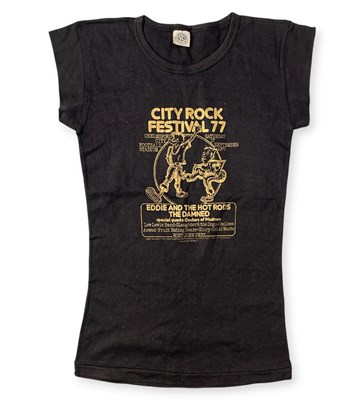 Lot 375 - PUNK - ORIGINAL 'CITY ROCK 1977' T-SHIRT INC THE DAMNED.