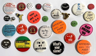 Lot 327 - BADGES INC BBC / BACK STAGE PASSES ETC.