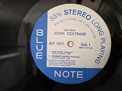 Lot 1 - JOHN COLTRANE - 'BLUE TRAIN' LP - USA STEREO 1964 'NEW YORK USA' LABELS