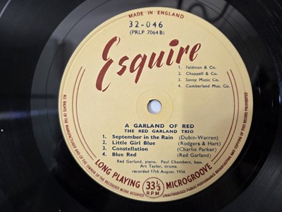 Lot 6 - THE RED GARLAND TRIO, PAUL CHAMBERS, ART TAYLOR - 'A GARLAND OF RED' LP - UK 1958
