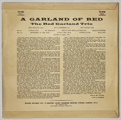 Lot 6 - THE RED GARLAND TRIO, PAUL CHAMBERS, ART TAYLOR - 'A GARLAND OF RED' LP - UK 1958