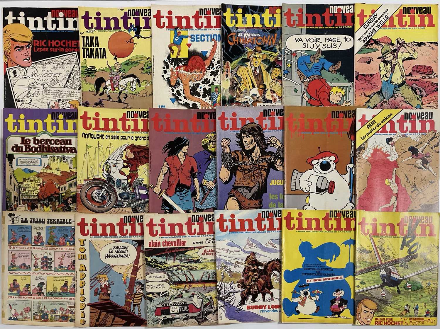 Lot 86 - LARGE COLLECTION OF BELGIAN FRENCH-LANGUAGE TINTIN COMIC MAGAZINES.