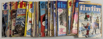 Lot 86 - LARGE COLLECTION OF BELGIAN FRENCH-LANGUAGE TINTIN COMIC MAGAZINES.
