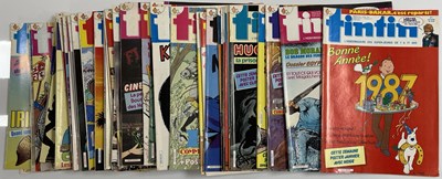 Lot 86 - LARGE COLLECTION OF BELGIAN FRENCH-LANGUAGE TINTIN COMIC MAGAZINES.