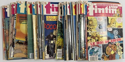 Lot 86 - LARGE COLLECTION OF BELGIAN FRENCH-LANGUAGE TINTIN COMIC MAGAZINES.