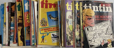 Lot 86 - LARGE COLLECTION OF BELGIAN FRENCH-LANGUAGE TINTIN COMIC MAGAZINES.