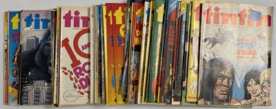 Lot 86 - LARGE COLLECTION OF BELGIAN FRENCH-LANGUAGE TINTIN COMIC MAGAZINES.