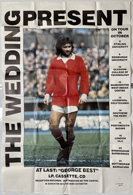 Lot 332 - THE WEDDING PRESENT - LARGE ORIGINAL 'GEORGE BEST' POSTER.