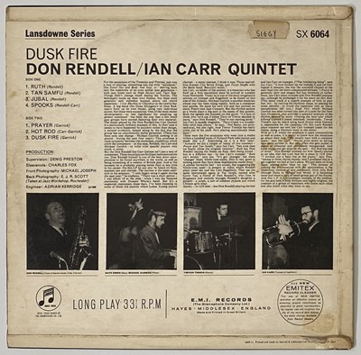 Lot 8 - DON RENDELL IAN CARR 5TET - DUSK FIRE LP - UK 1966 MONO (COLUMBIA SX 6064)