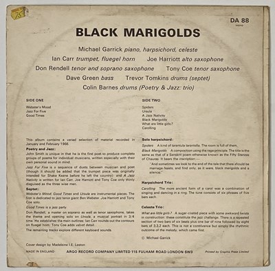 Lot 9 - MICHAEL GARRICK SEPTET - 'BLACK MARIGOLDS' LP - UK MONO 1966, YELLOW ARGO ORIGINAL