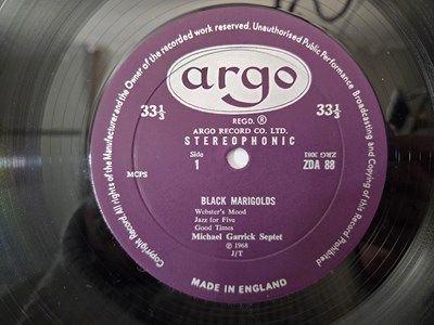 Lot 35 - MICHAEL GARRICK SEPTET - 'BLACK MARIGOLDS' LP - UK 1966 STEREO, ARGO (ZDA 88)