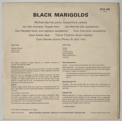 Lot 35 - MICHAEL GARRICK SEPTET - 'BLACK MARIGOLDS' LP - UK 1966 STEREO, ARGO (ZDA 88)