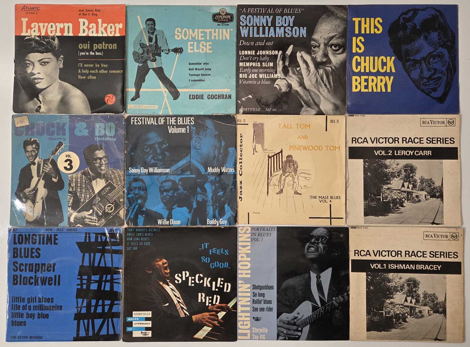 Lot 28 - BLUES, ROCK & ROLL, SKIFFLE ETC. 7" EP COLLECTION - SONNY BOY WILLIAMSON, EDDIE COCHRAN