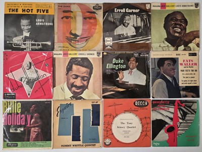 Lot 29 - JAZZ, BLUES AND SWING 7" EPS - SHAKE KEANE W/ JOE HARRIOTT, MOSE ALLISON, BUD POWELL