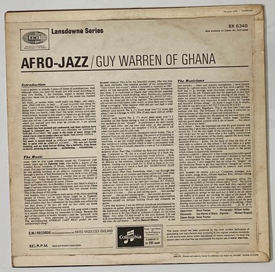 Lot 30 - GUY WARREN OF GHANA - 'AFRO-JAZZ' LP - UK MONO 1969 'LANSDOWNE' (SX 6340)