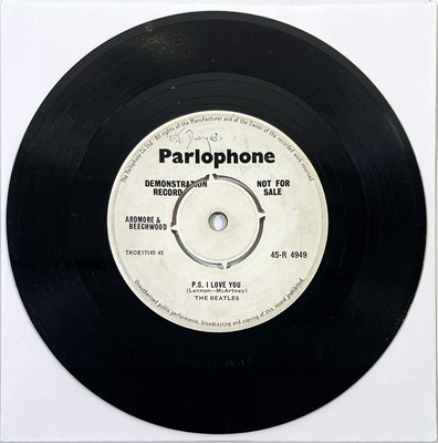 Lot 34 - THE BEATLES - LOVE ME DO 7" - ORIGINAL UK DEMO 'MCARTNEY' COPY (PARLOPHONE 45-R 4949)