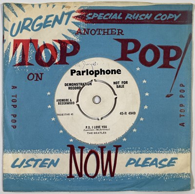 Lot 34 - THE BEATLES - LOVE ME DO 7" - ORIGINAL UK DEMO 'MCARTNEY' COPY (PARLOPHONE 45-R 4949)