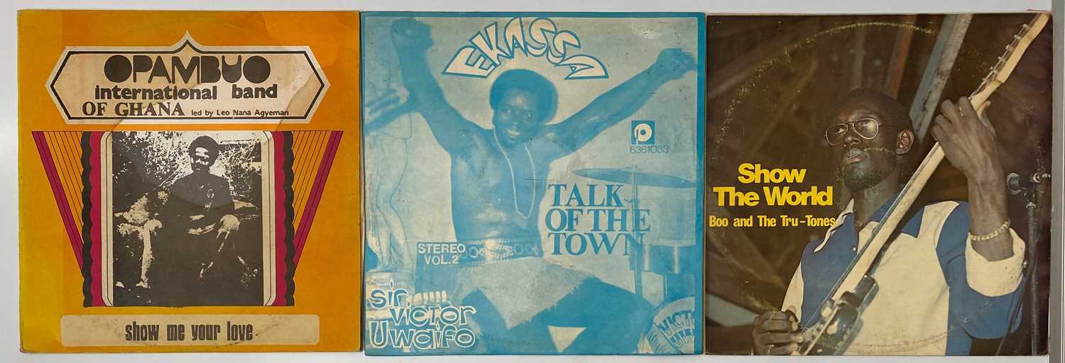 Lot 32 - 70'S 80'S AFRO-FUNK HIGHLIFE LP PACK - BOO AND THE TRU-TONES, SIR VICTOR, OPAMBUO BAND