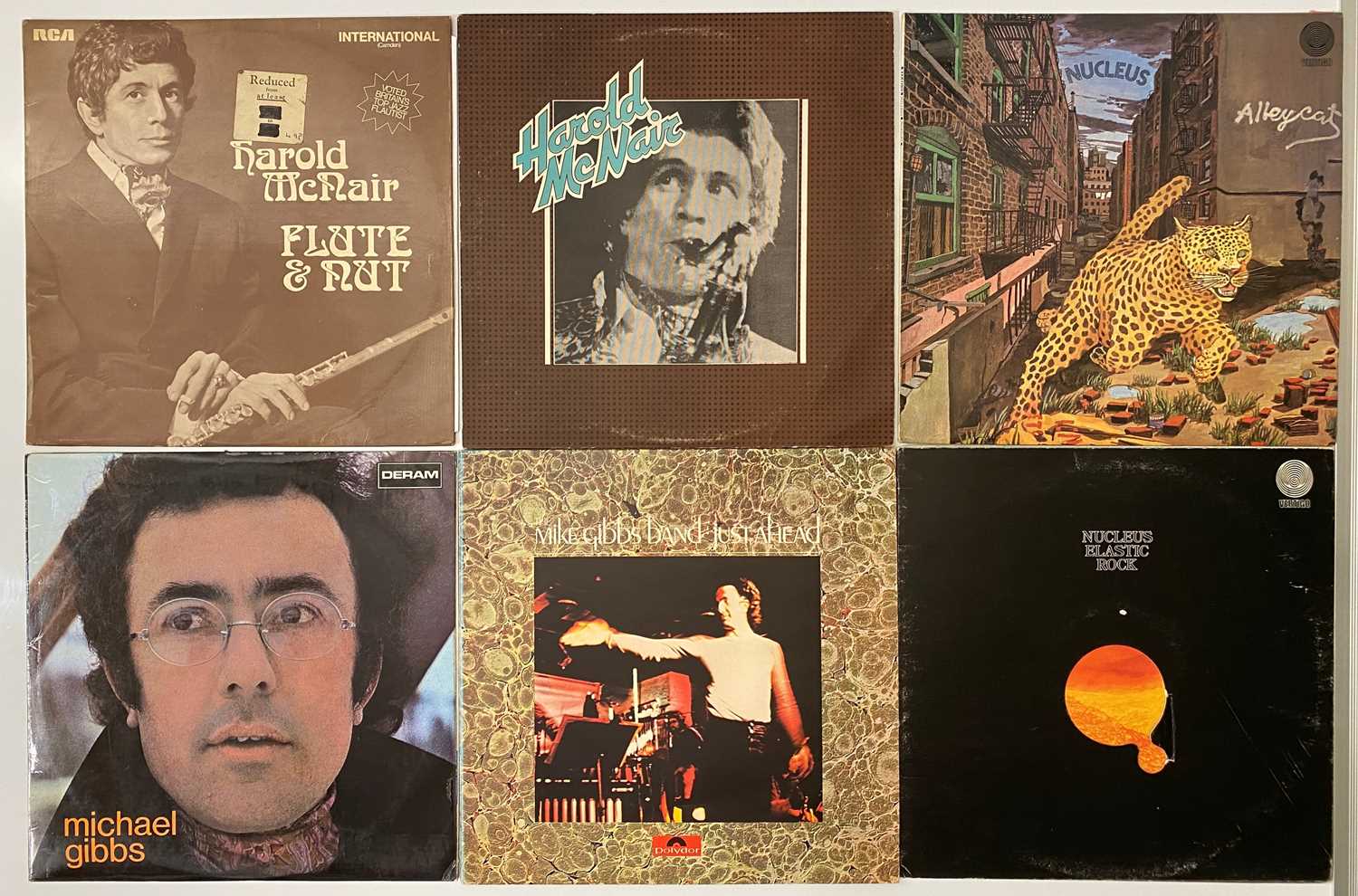 Lot 36 - UK JAZZ, PROGRESSIVE, FREE JAZZ LPS PACK - NUCLEUS, HAROLD MCNAIR, MICHAEL GIBBS