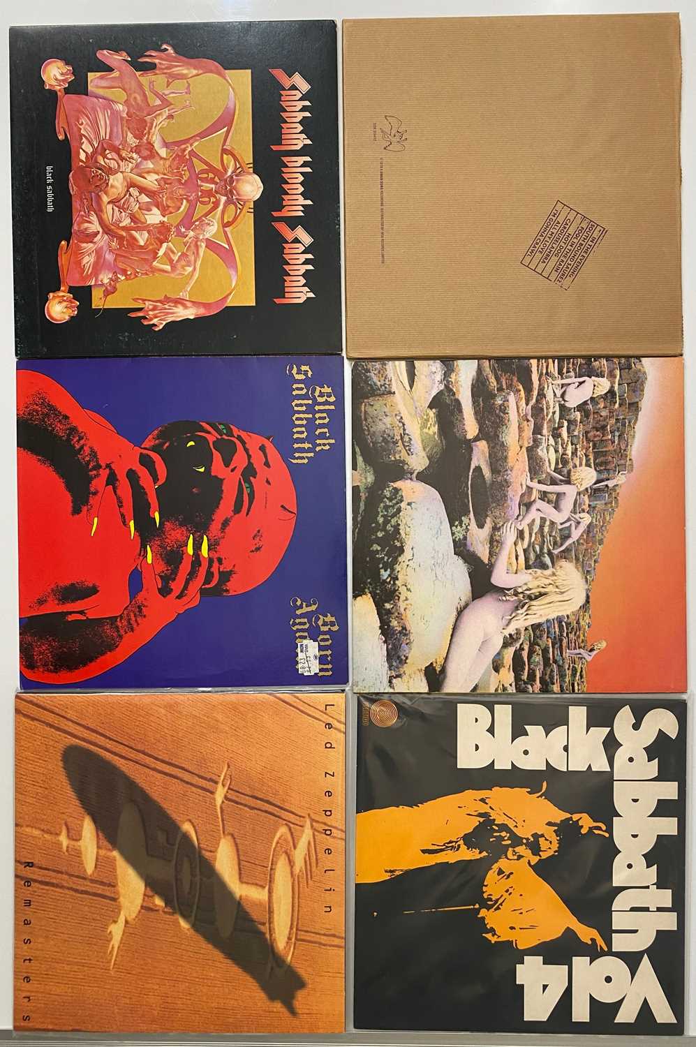 Lot 48 - BLACK SABBATH / LED ZEPPELIN - LP PACK