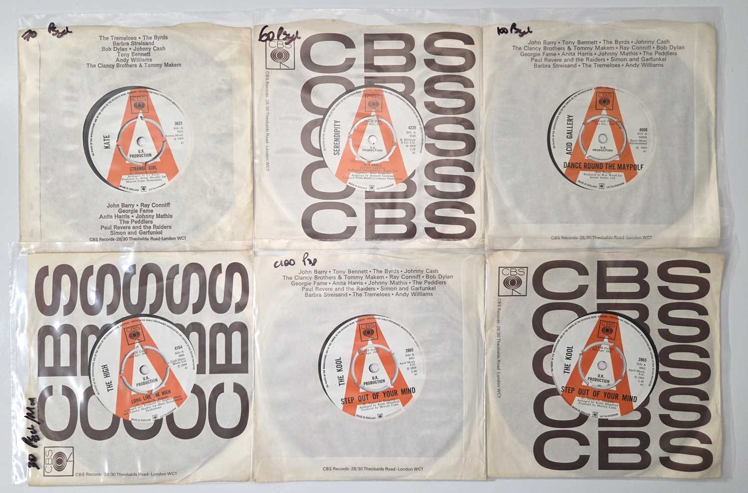 Lot 51 - POP / PSYCH - 7" DEMOS PACK