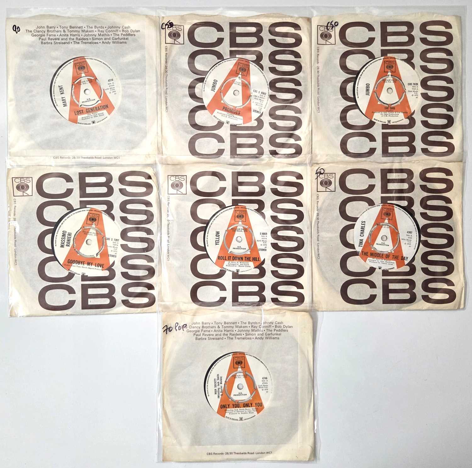 Lot 52 - POP / PSYCH - 7" DEMOS PACK